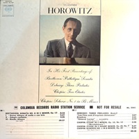 Columbia Masterworks : Horowitz - Beethoven, Chopin, Debussy